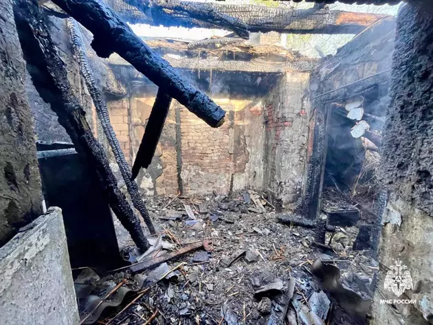 Пожар на Ставрополье частично уничтожил жилой дом
